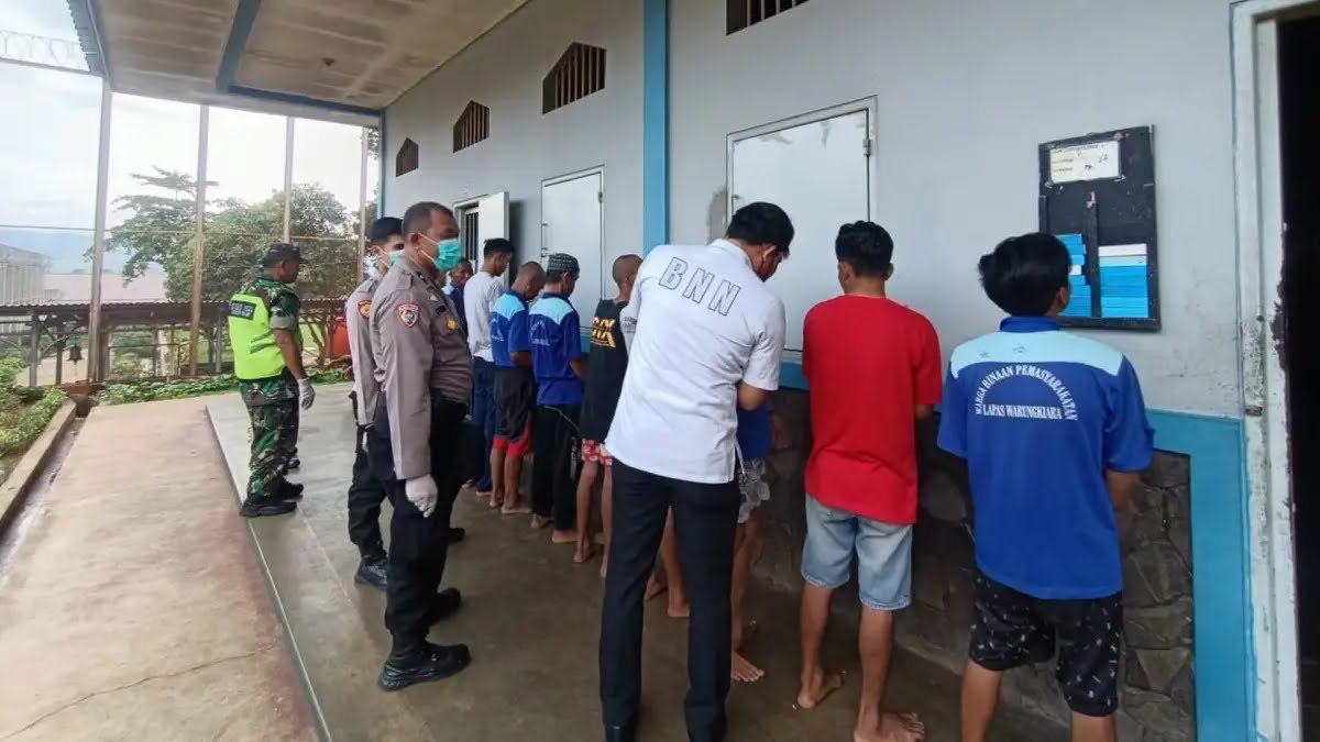 BNNK Sukabumi Gelar Razia Narkoba di Lapas Warungkiara, Ini Hasilnya