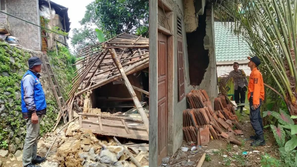 Puluhan Rumah di Sukabumi Terdampak Gempa Bumi Banten